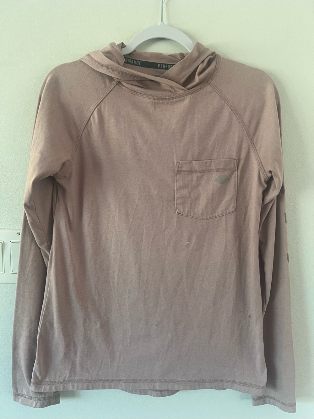 Dickies Performance Cooling Temp iQ Hooded Tee Women’s Small S Rose Workwear